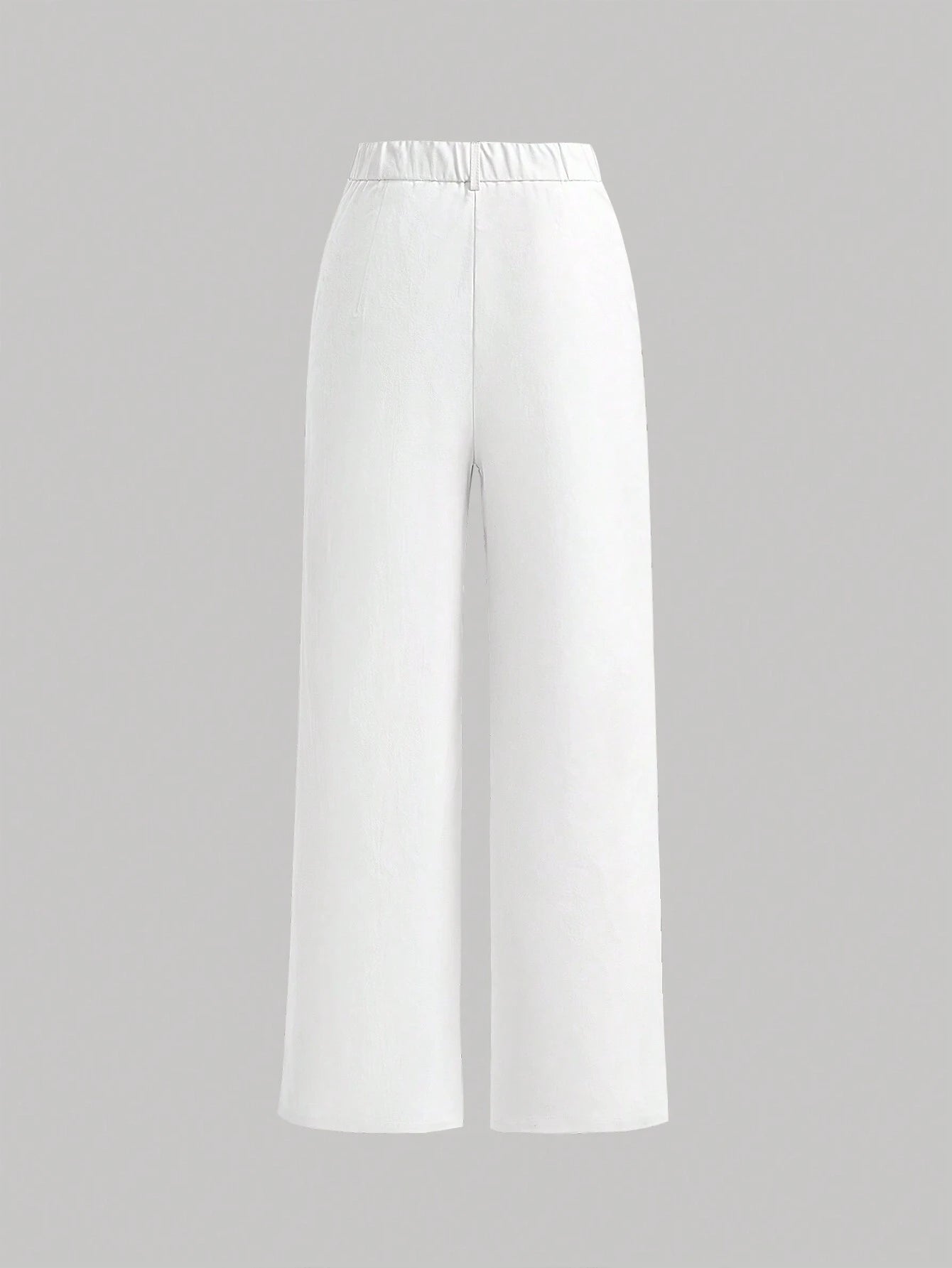 MOD Seam Front Wide Leg Pants shein