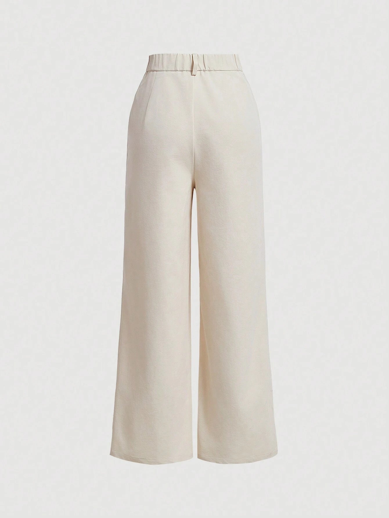 MOD Seam Front Wide Leg Pants shein