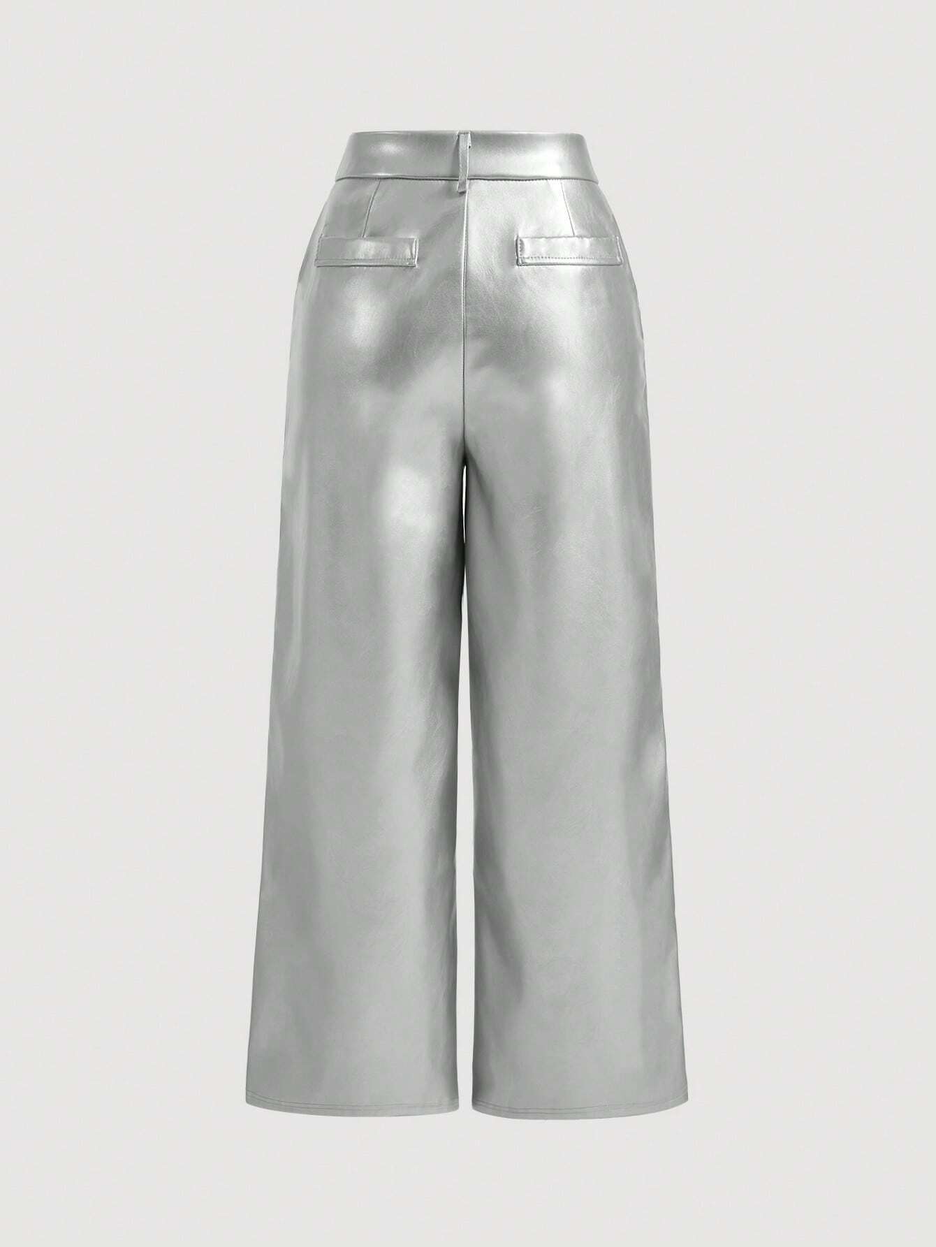 MOD Solid Wide Leg Pants shein