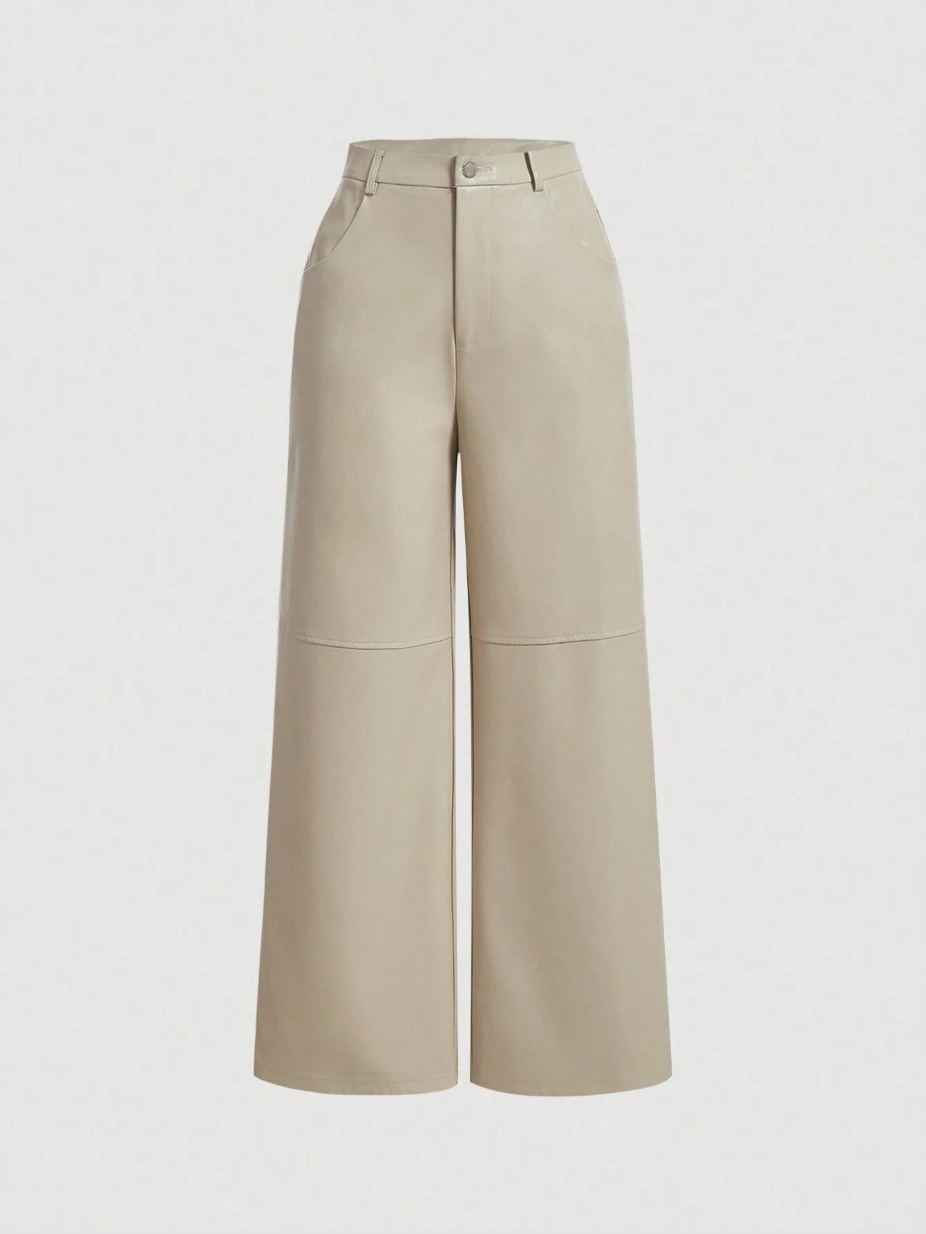 MOD Solid Wide Leg Pants shein