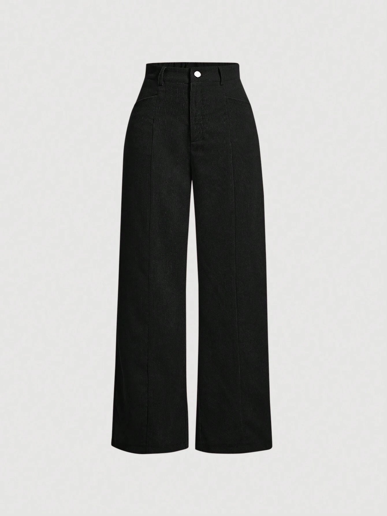 MOD Women'S Solid Color Corduroy Long Pants shein