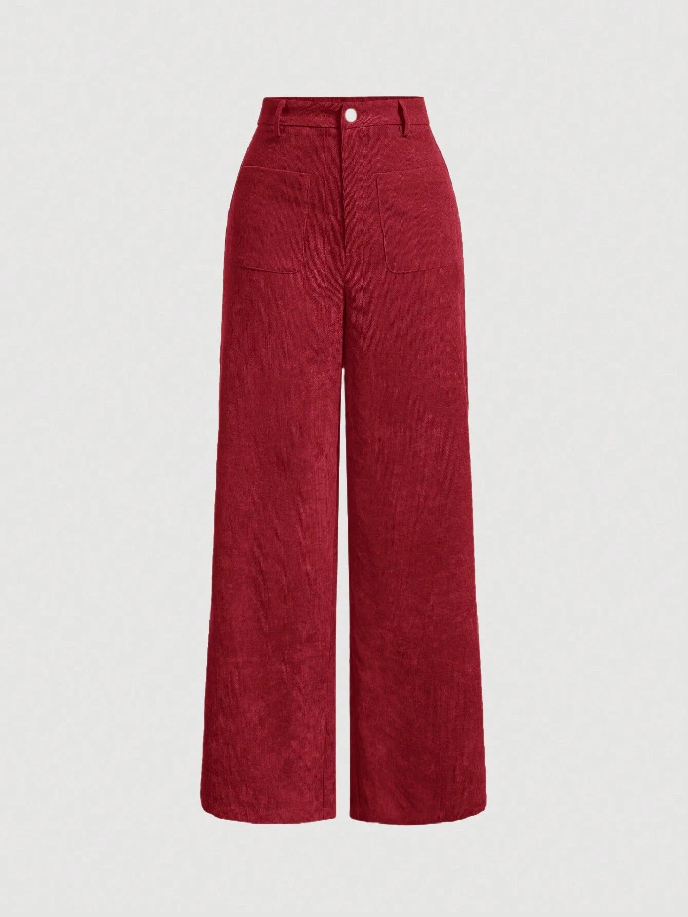 MOD Women'S Solid Color Corduroy Long Pants shein