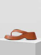 MOTF PREMIUM WOMEN'S SLIP-ON WEDGE HEEL PLATFORM SANDALS shein