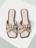 MOTF PREMIUM SQUARE-TOE SIMPLE AND COMFORTABLE WOMEN FLAT SANDALS