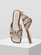 MOTF PREMIUM SQUARE-TOE SIMPLE AND COMFORTABLE WOMEN FLAT SANDALS