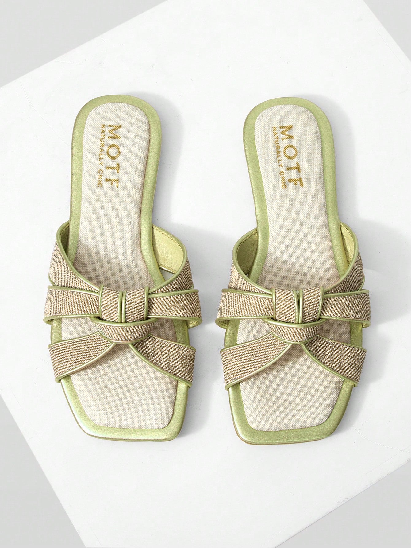 MOTF PREMIUM SQUARE-TOE SIMPLE AND COMFORTABLE WOMEN FLAT SANDALS