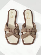 MOTF PREMIUM SQUARE-TOE SIMPLE AND COMFORTABLE WOMEN FLAT SANDALS