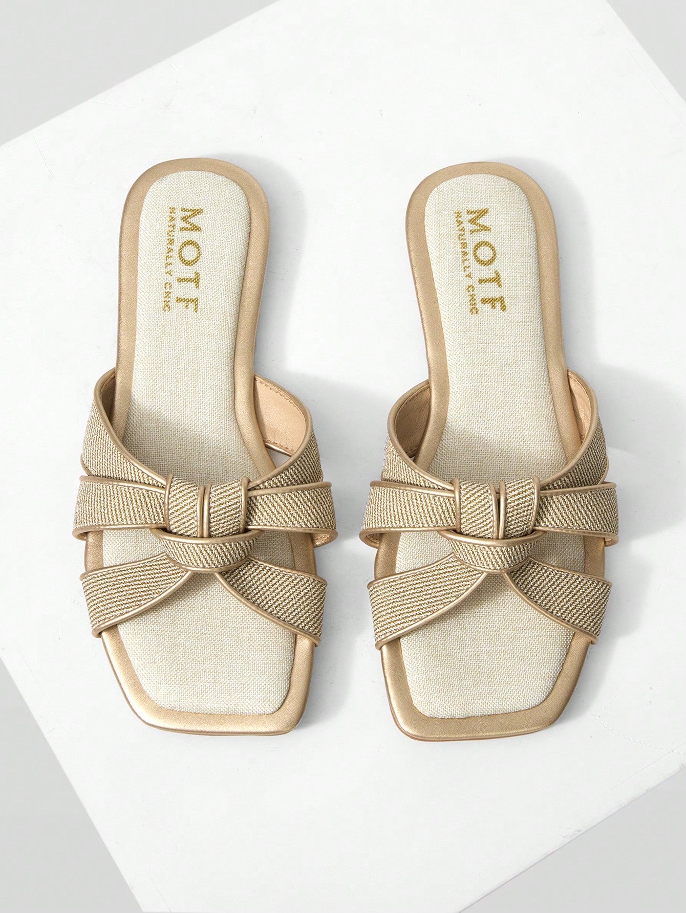 MOTF PREMIUM SQUARE-TOE SIMPLE AND COMFORTABLE WOMEN FLAT SANDALS