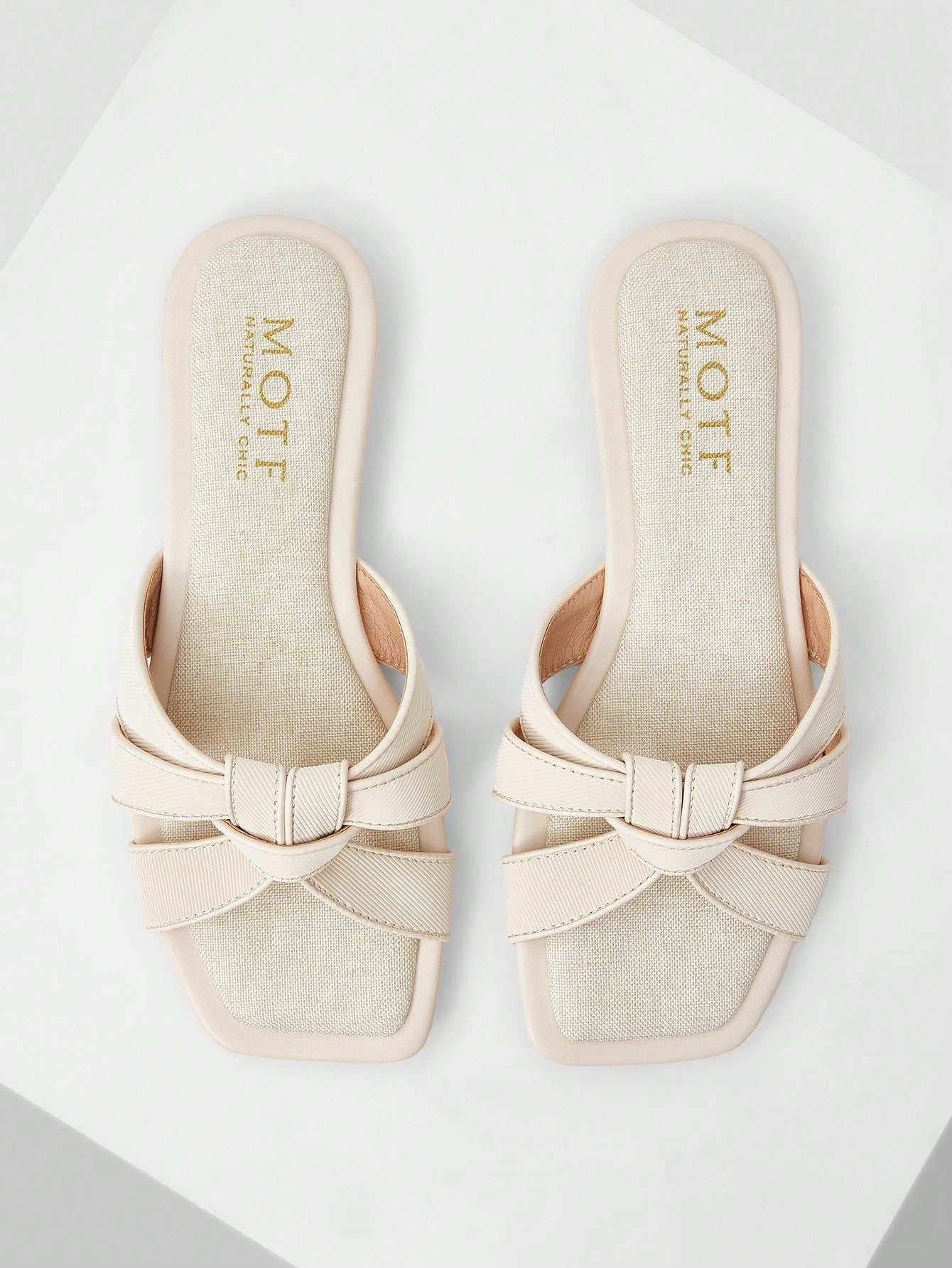 MOTF PREMIUM SQUARE-TOE SIMPLE AND COMFORTABLE WOMEN FLAT SANDALS