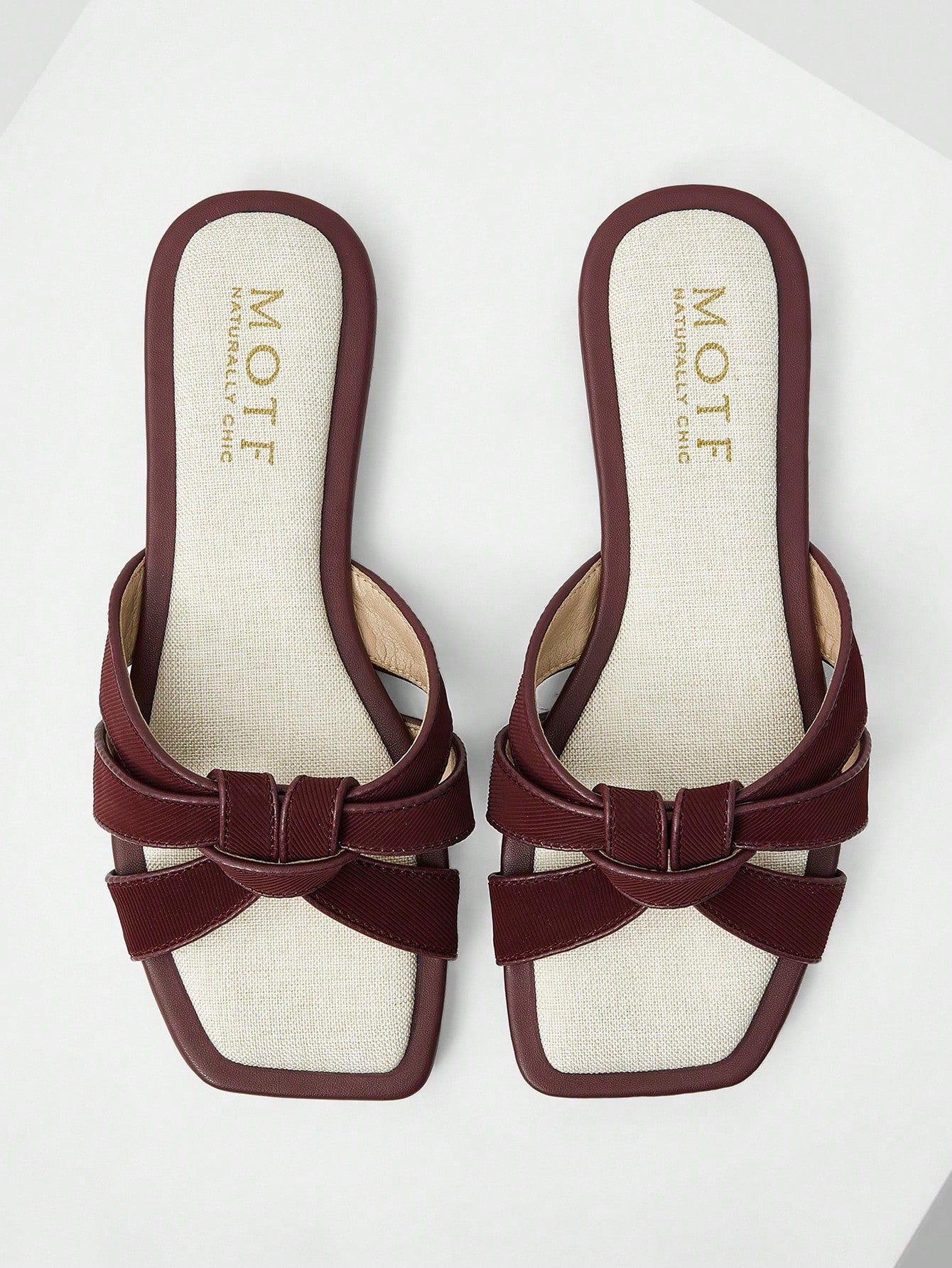 MOTF PREMIUM SQUARE-TOE SIMPLE AND COMFORTABLE WOMEN FLAT SANDALS