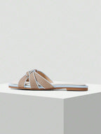 MOTF PREMIUM SQUARE-TOE SIMPLE AND COMFORTABLE WOMEN FLAT SANDALS