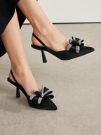 MOTF PREMIUM WOMEN'S FASHION BACKLESS HIGH HEEL SHOES shein