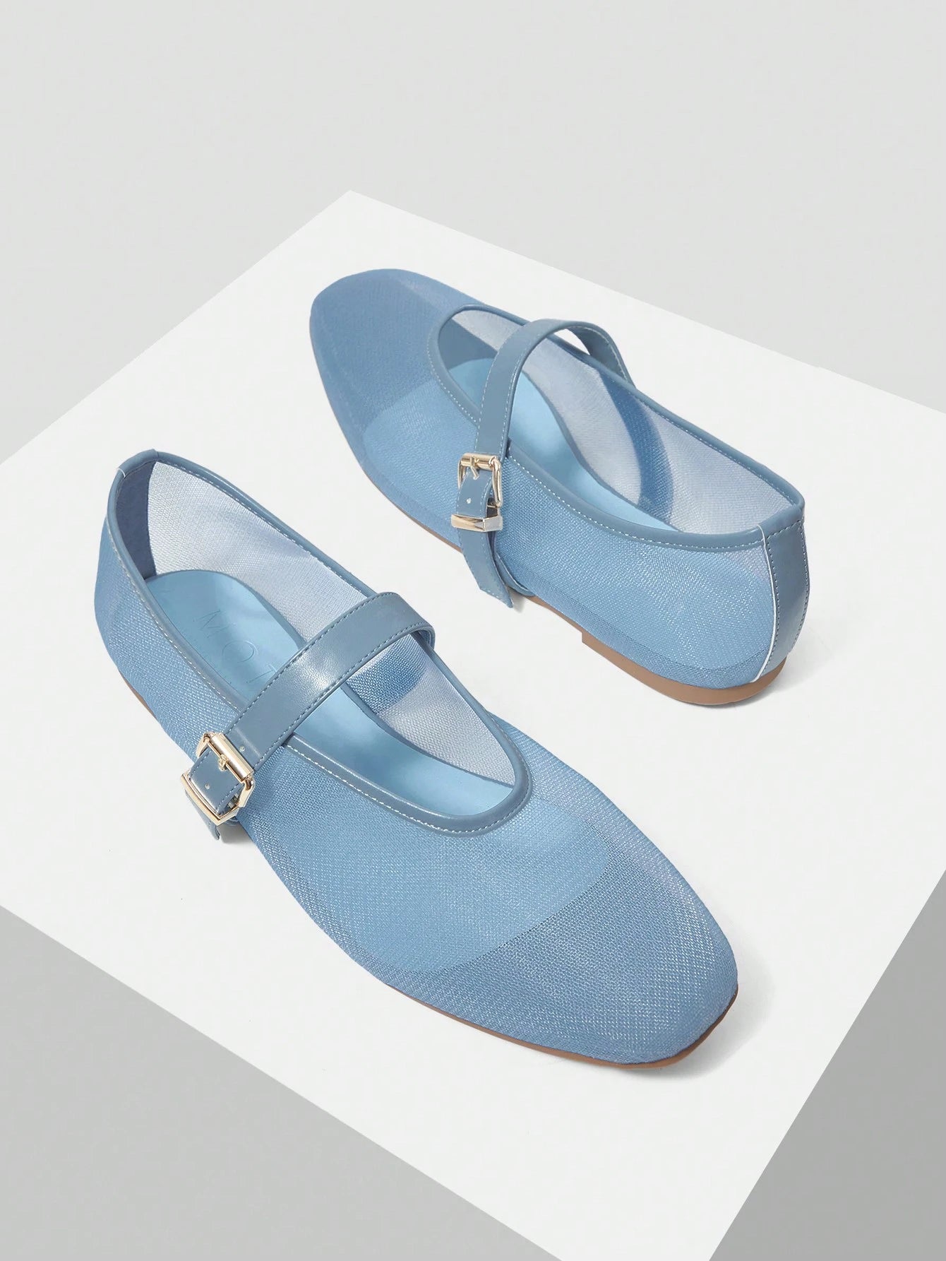 MOTF PREMIUM WOMEN'S LASER HOLLOW SQUARE TOE FLAT SLIP-ON SHOES