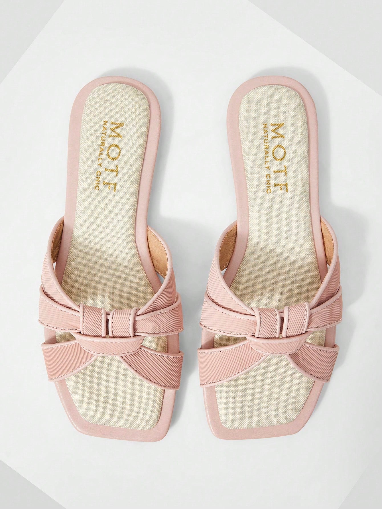 MOTF PREMIUM SQUARE-TOE SIMPLE AND COMFORTABLE WOMEN FLAT SANDALS