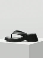 MOTF PREMIUM WOMEN'S SLIP-ON WEDGE HEEL PLATFORM SANDALS shein