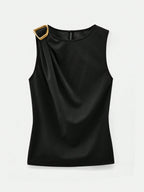 Modern Elegant Sleeveless Top shein