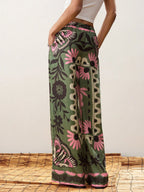 Floral Summer Boho Pants shein