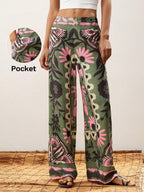 Floral Summer Boho Pants shein