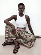 Floral Summer Boho Pants shein