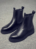 Men Minimalist Slip On Chelsea Boots shein