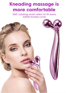 Metal Facial Massager, 1pc Puffiness Relief Skin Care Beauty Face Lift Roller Stick shein