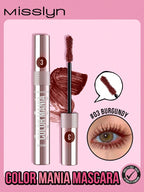 Misslyn Color Mania Mascara - Smudge-Proof, Volumizing, Curling, Long-Lasting shein
