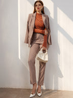 Modely Mock Neck Ruched Tee shein