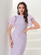 Modely Ruched Bodycon Dress shein