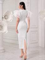 Modely Ruched Bodycon Dress shein