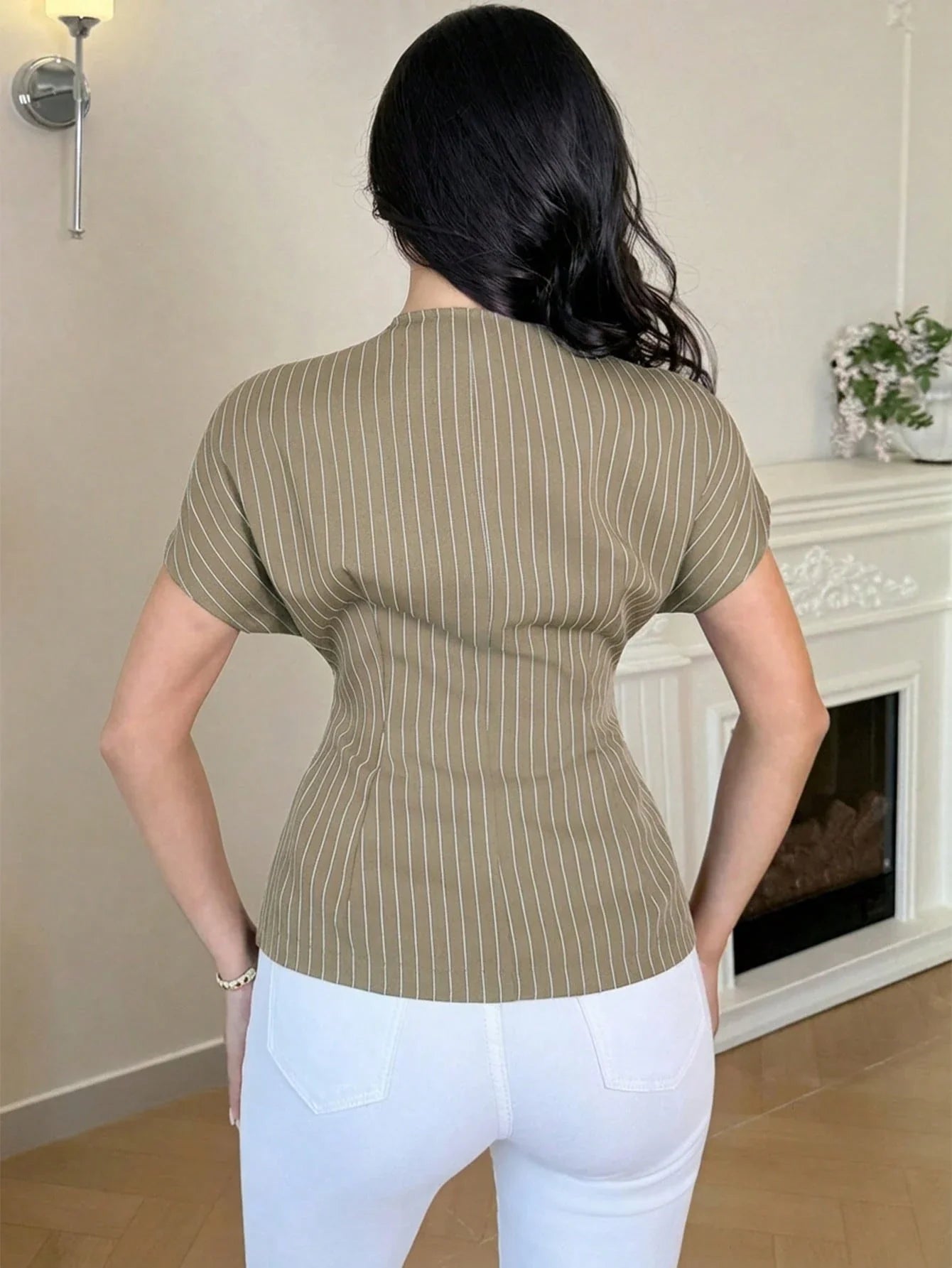 Women Striped Top shein