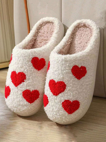 Moon & Clock Design Warm Indoor Slippers shein