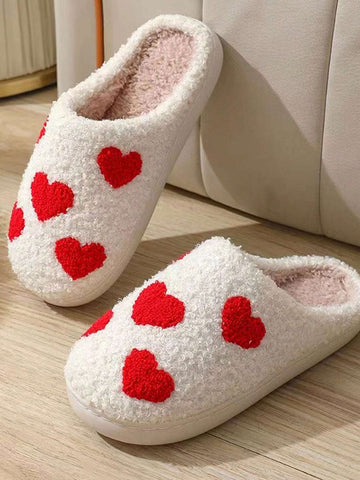 Moon & Clock Design Warm Indoor Slippers shein