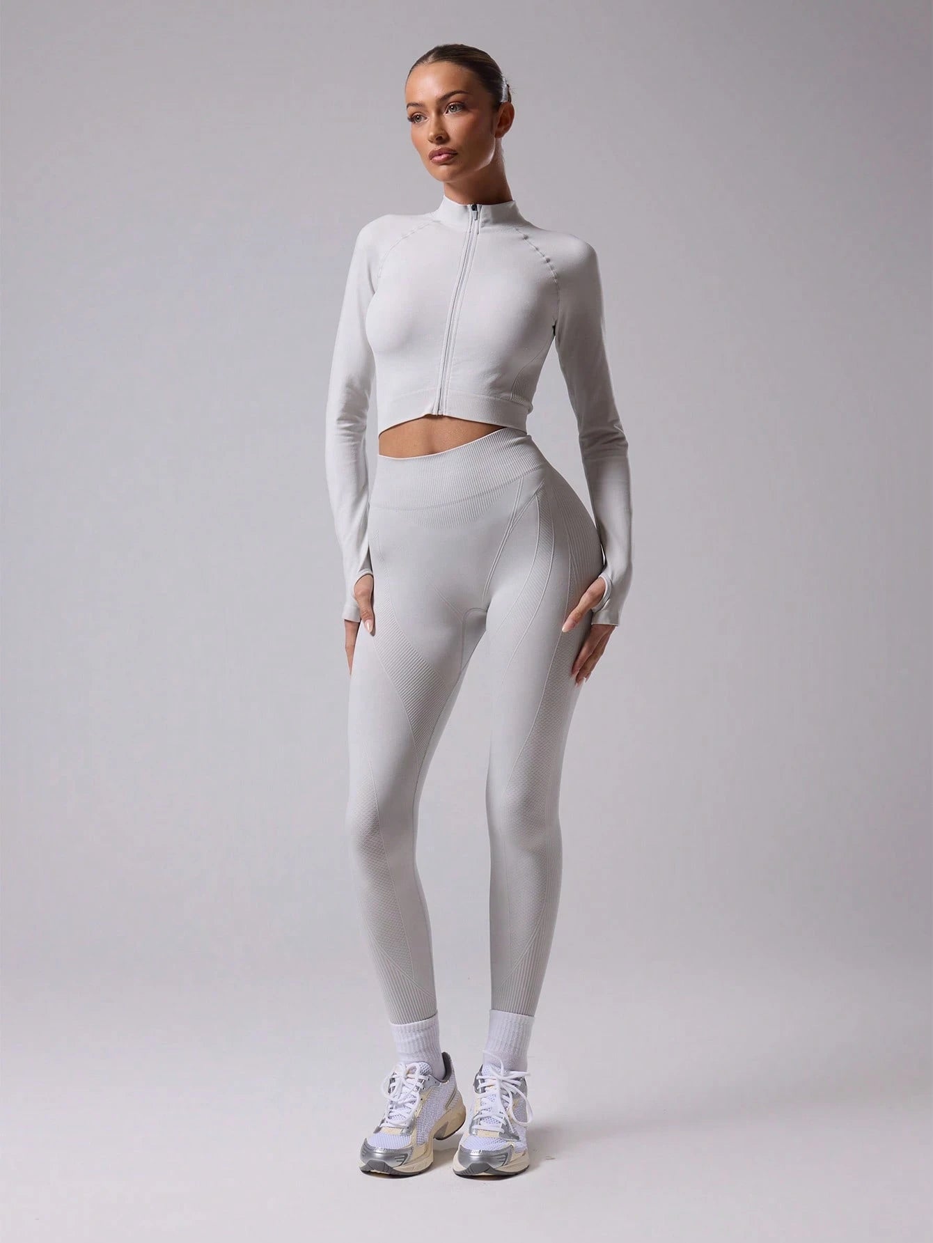 Sport Ribbed High Waist Seamless Active-Wear Leggings shein