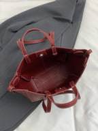 New Casual Minimalist Fashion Versatile Large Capacity Tote Handbag With Shoulder Strap shein