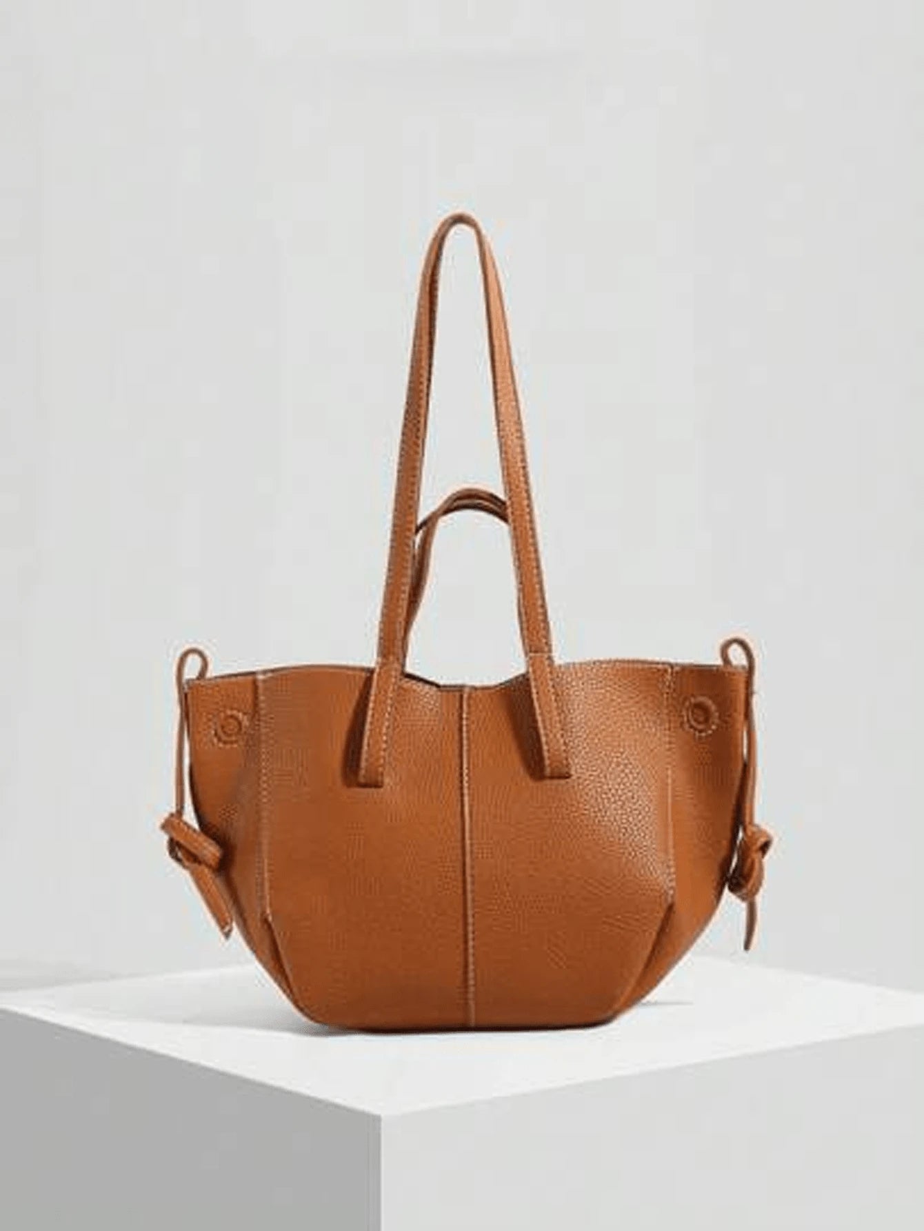 New Casual Minimalist Fashion Versatile Large Capacity Tote Handbag With Shoulder Strap shein