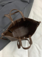 New Casual Minimalist Fashion Versatile Large Capacity Tote Handbag With Shoulder Strap shein