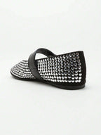 New Ladies' High-End Fashionable Comfortable Sequin Embellished Flat Shoes shein