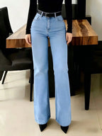 Women Straight Leg Jean shein