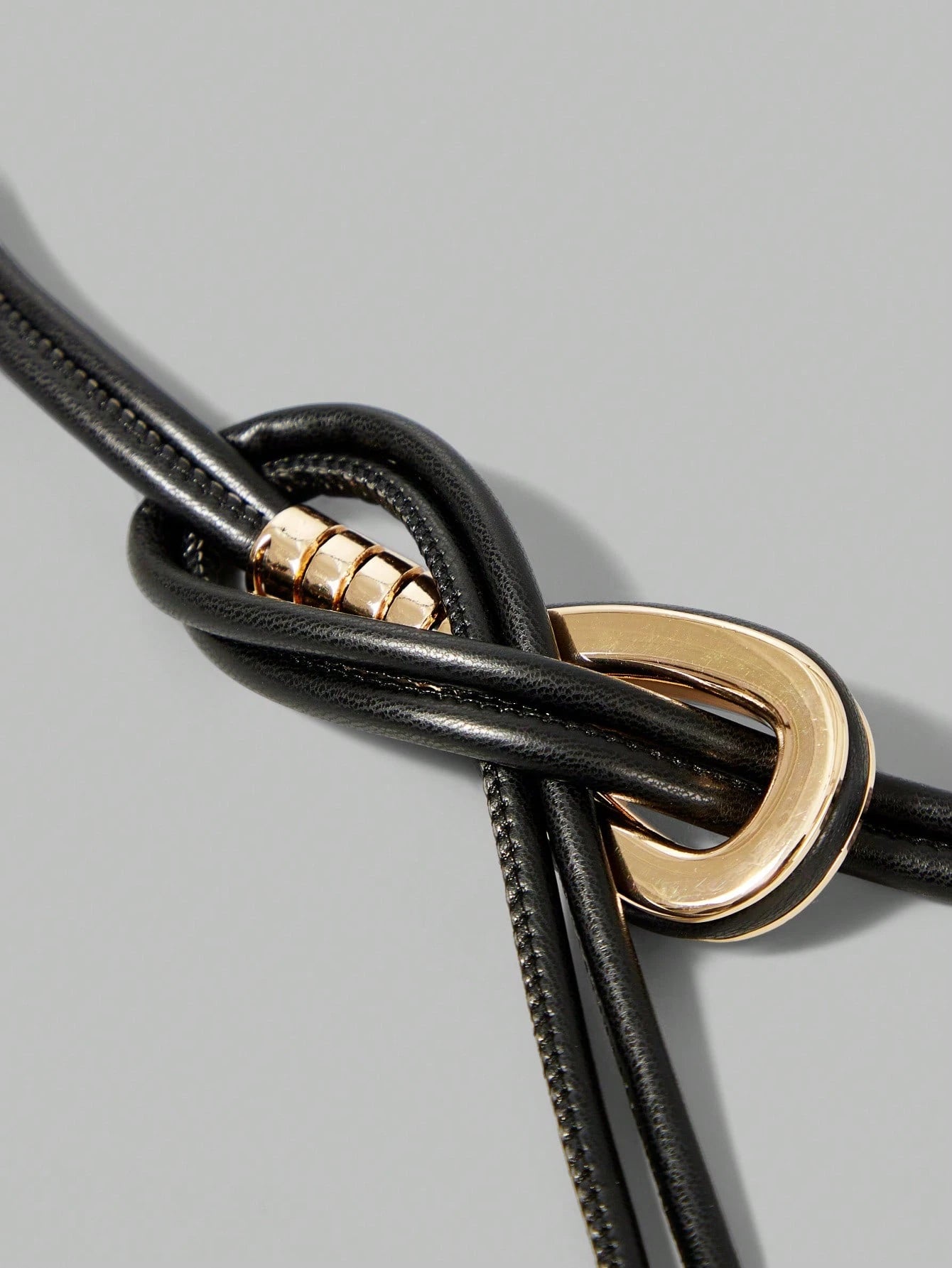 Ontre 1pc Bohemian Style White Knotted Tie Waist Belt