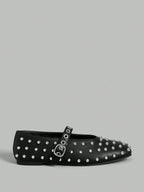 Ontre Square Toe Flat Strappy Fashionable Women Casual Flat Shoes shein