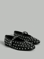 Ontre Square Toe Flat Strappy Fashionable Women Casual Flat Shoes shein