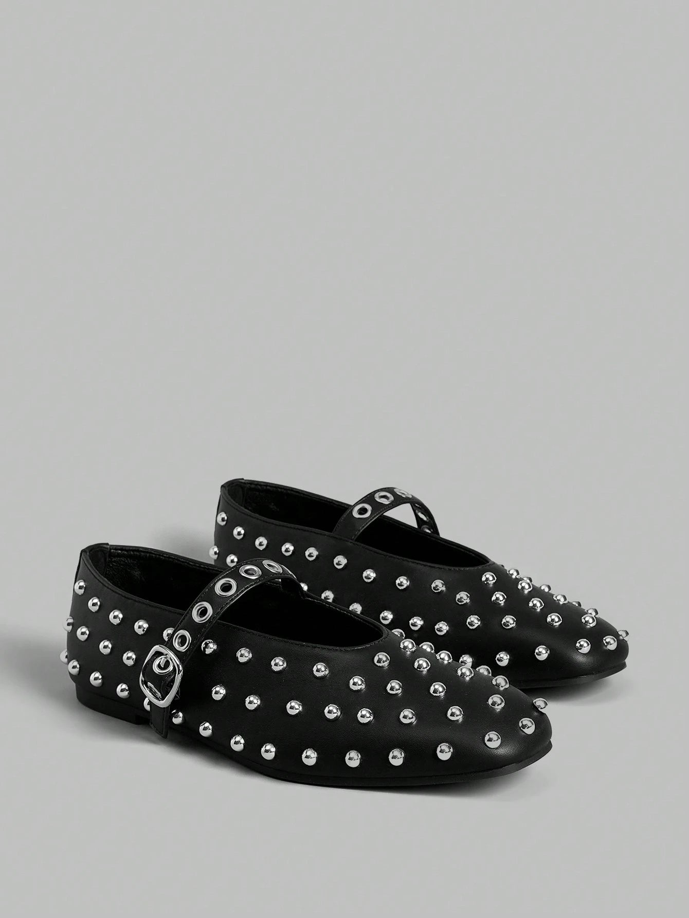 Ontre Square Toe Flat Strappy Fashionable Women Casual Flat Shoes