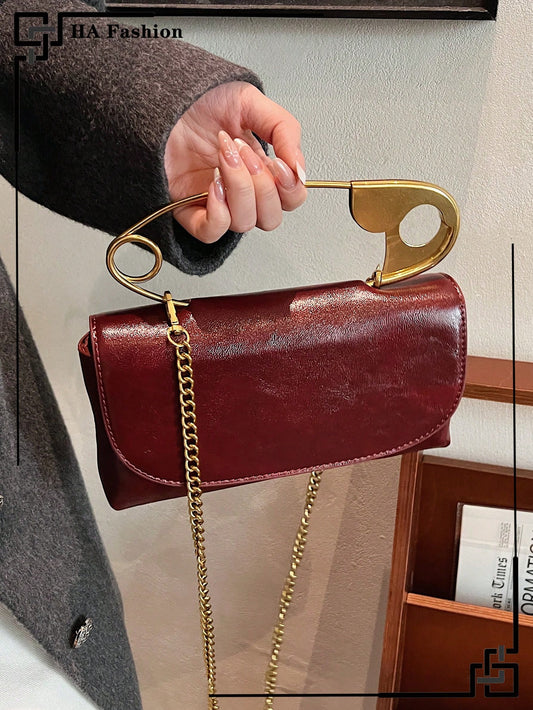 Personalized Brooch Handbag