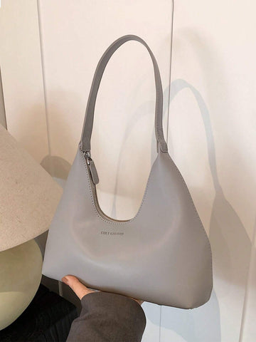 Vintage Minimalist French Style Crescent Moon Armpit Bag