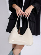 Vintage Minimalist French Style Crescent Moon Armpit Bag shein