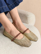 Elegant Hollow-Out Flat Shoes