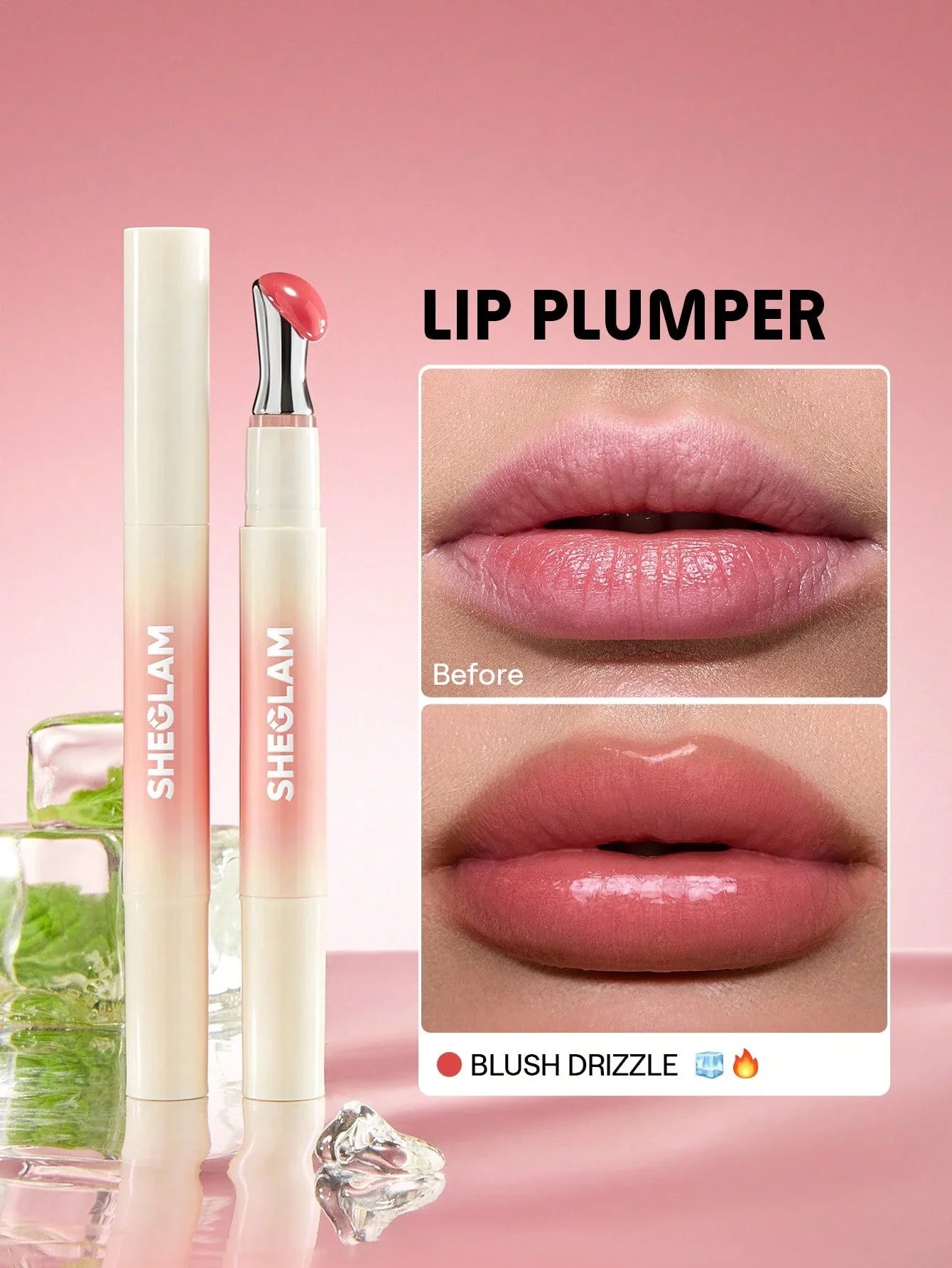 SHEGLAM Bold Booster Lip Plumper Lip Combo shein