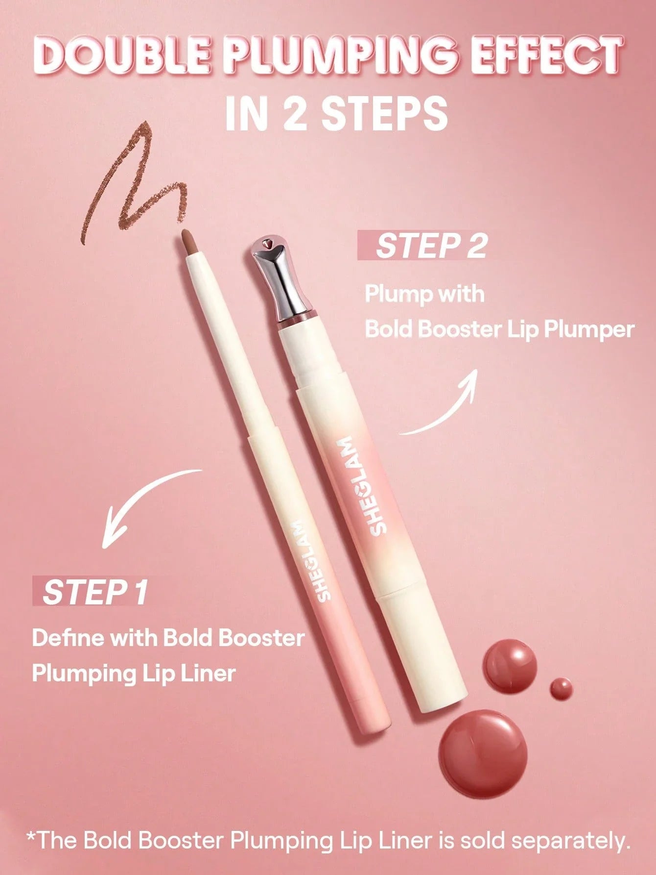 SHEGLAM Bold Booster Lip Plumper Lip Combo shein