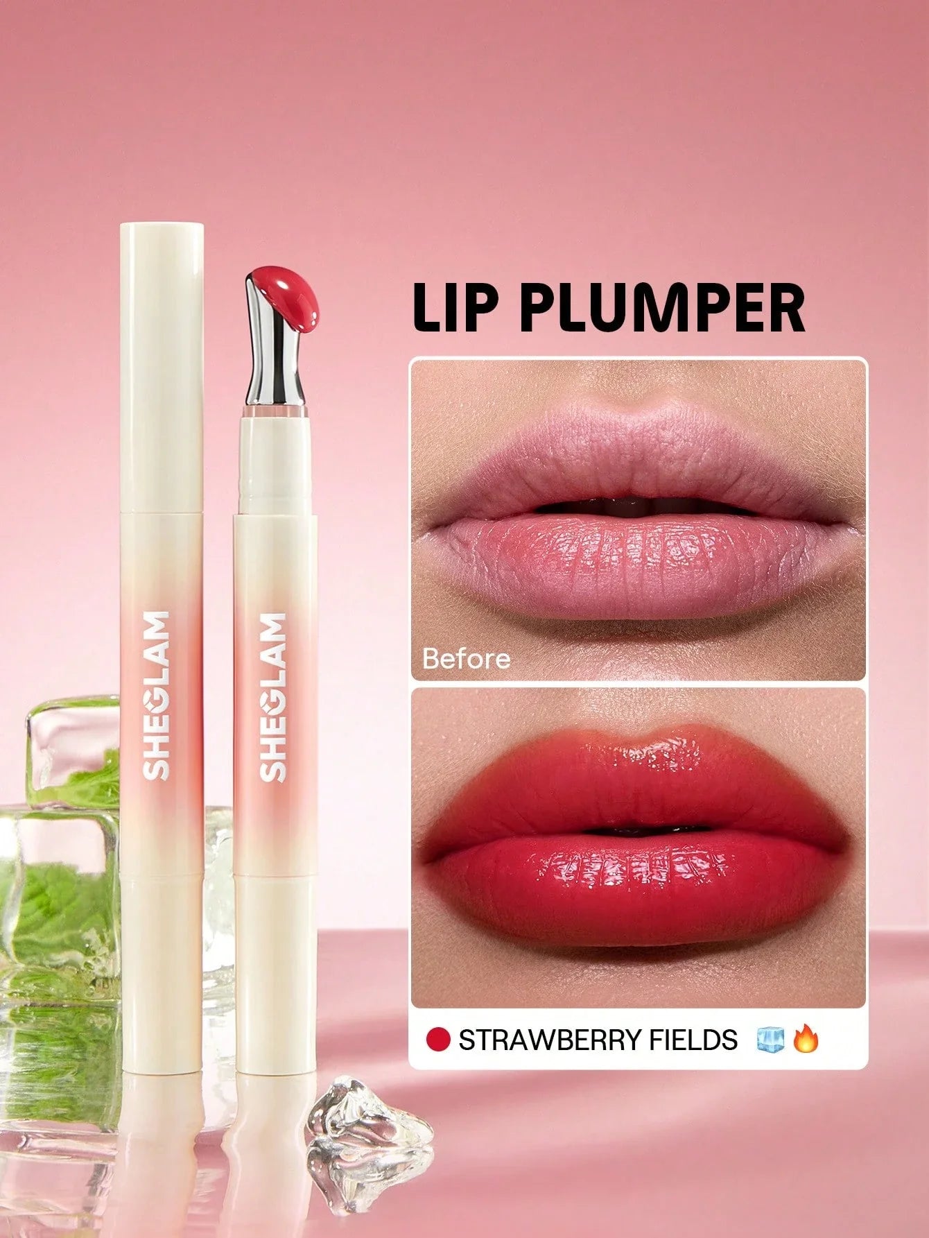 SHEGLAM Bold Booster Lip Plumper Lip Combo shein