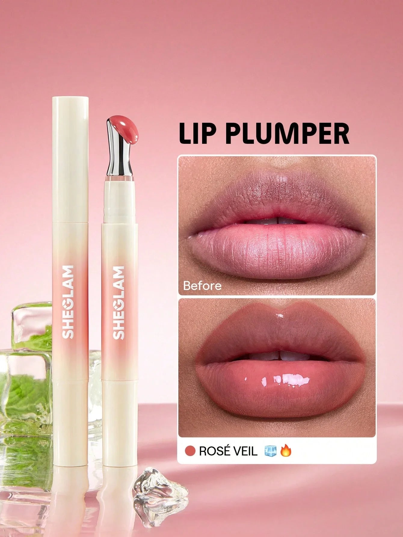 SHEGLAM Bold Booster Lip Plumper Lip Combo shein